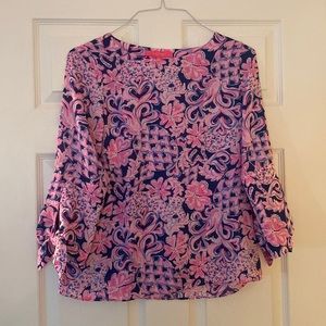 Lilly Pulitzer Pineapple Heart Print Top